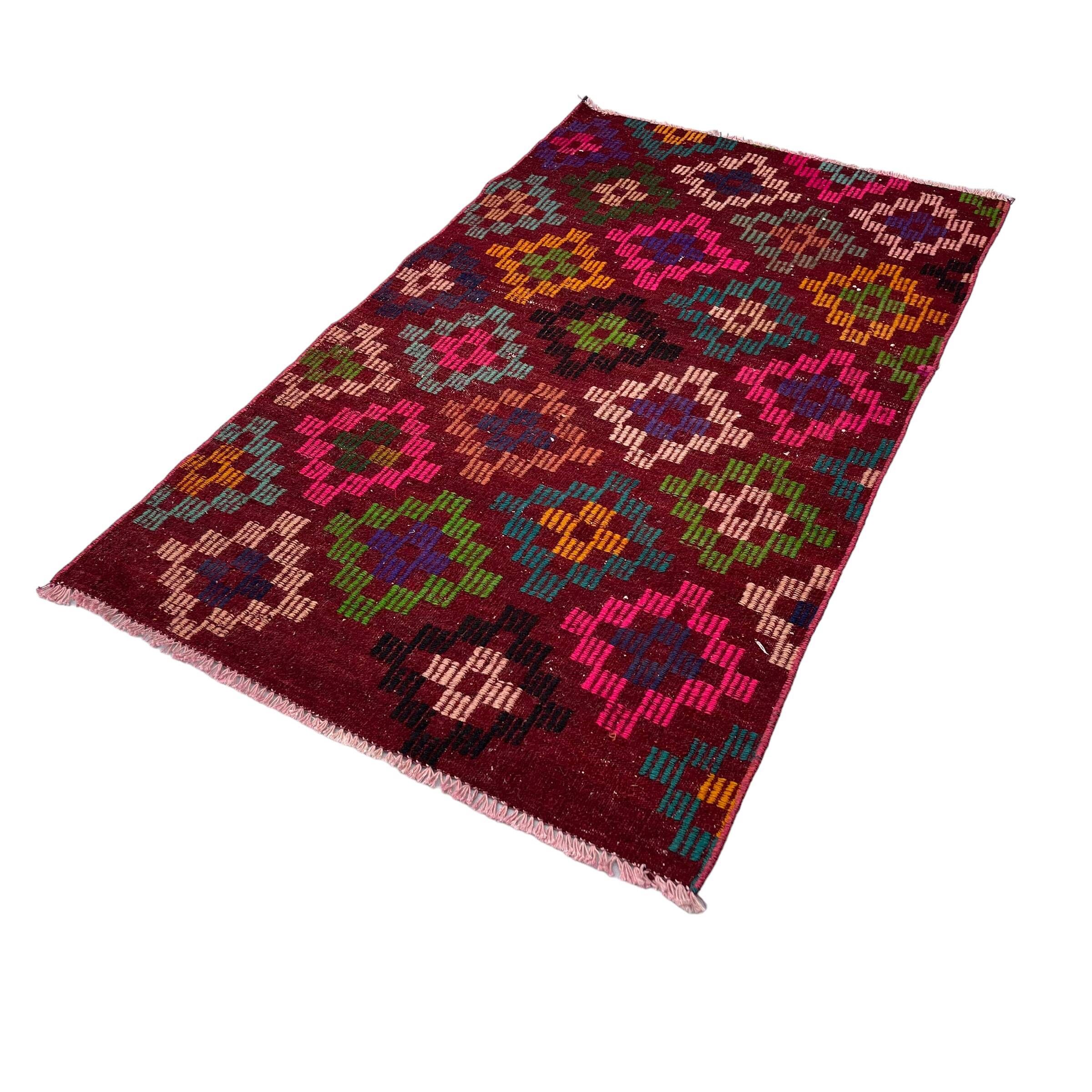 Vintage turkish kilim rug , 141 x 82 cm