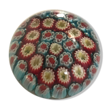 Millefiori Murano parchment paperweight