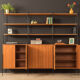 Wall shelving from the 1960