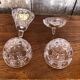 Paire ancienne bonbonnière cristal de paris pomme & poire vintage