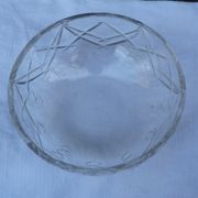 Salad bowl cut old crystal Baccarat signed
