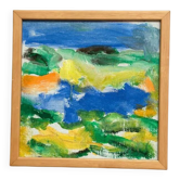 Original Swedish Oil on Canvas – "Composition" by Inge Blomqvist