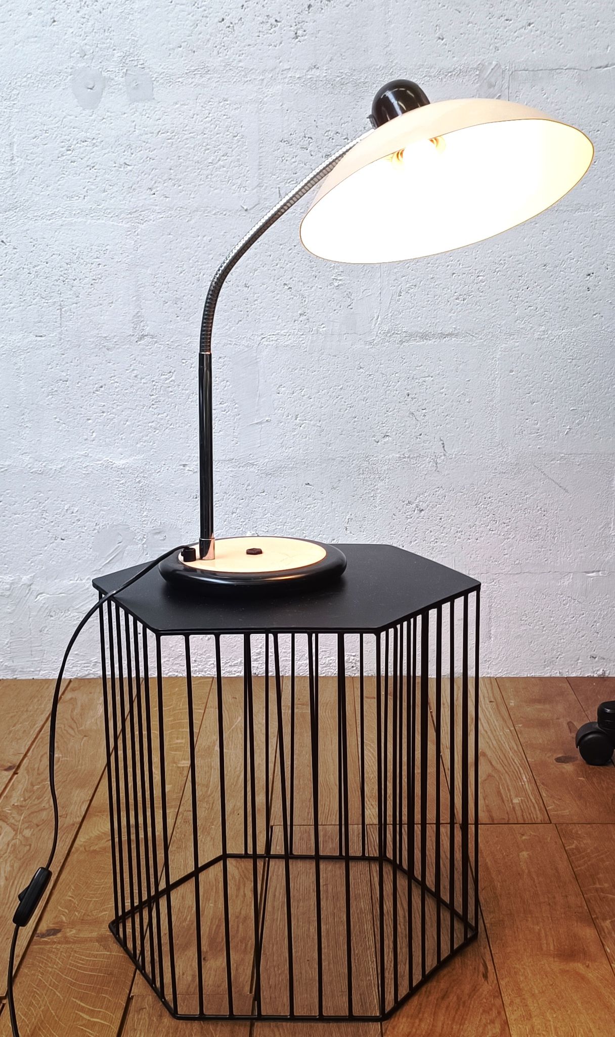 Lampe de bureau vintage par Aluminor