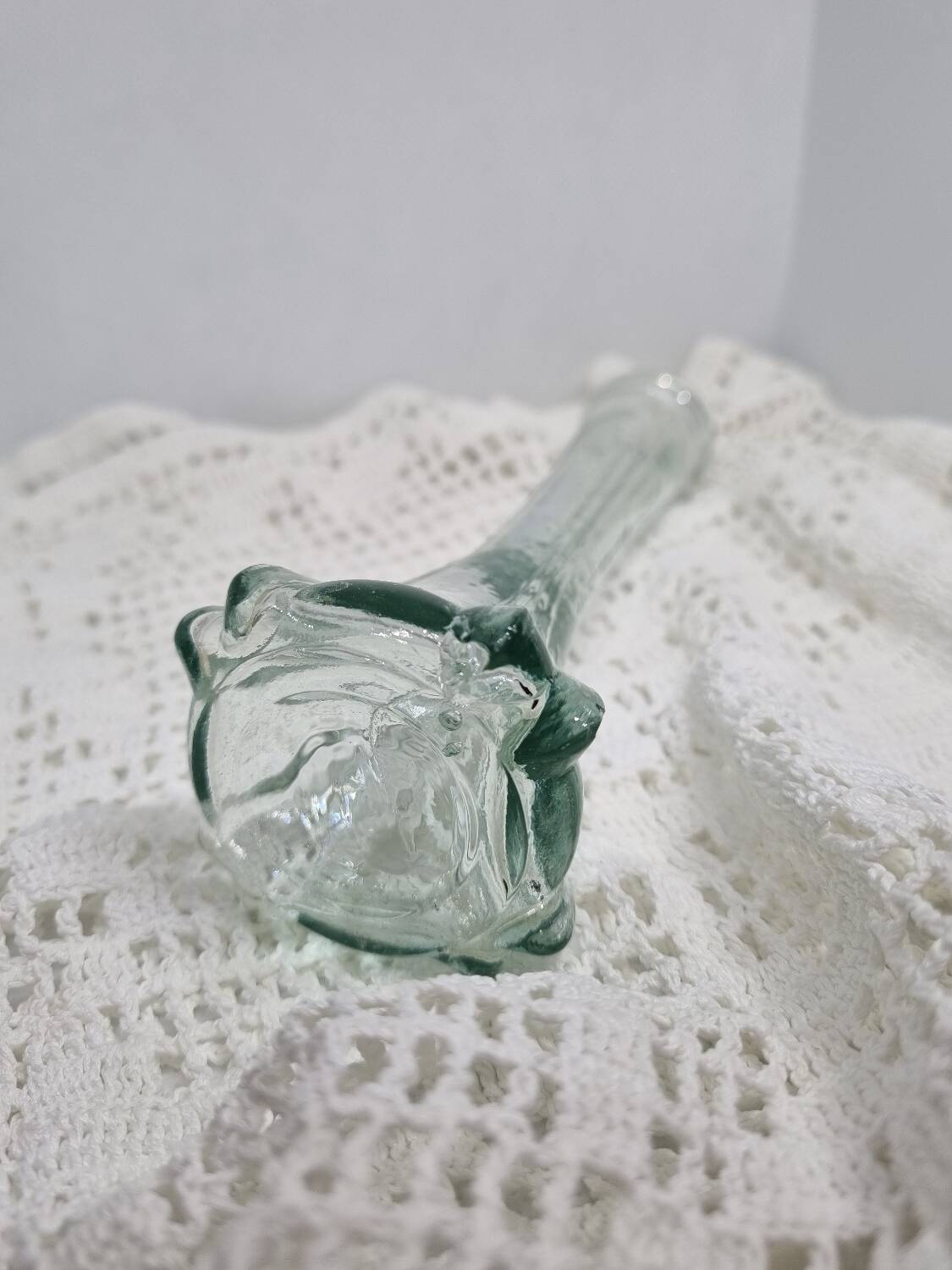 Vintage molded glass soliflore
