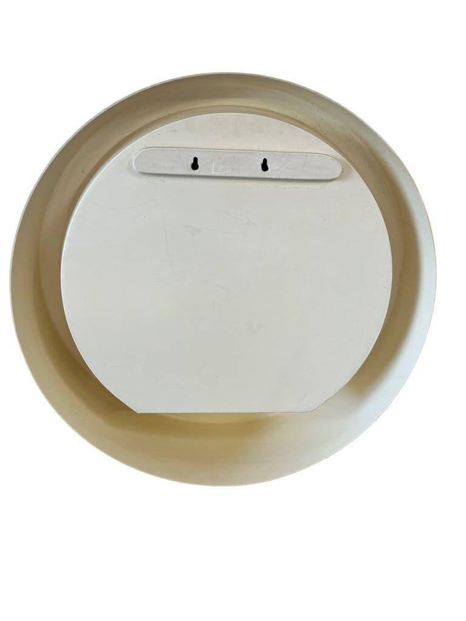 Vintage space age round wall mirror