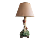Large ceramic lamp with slip decoration signed F.D.
