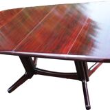 Midcentury extendable rosewood  dining table by edvard valentinsen