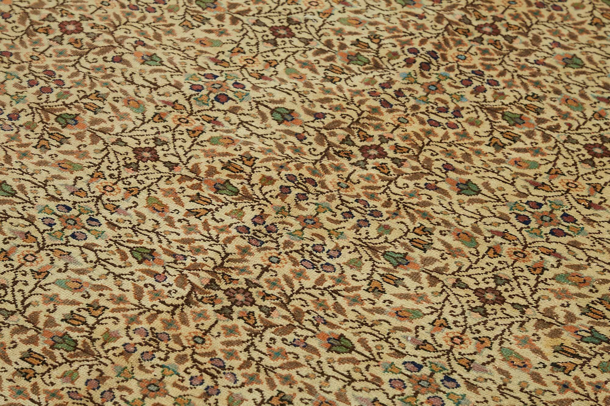 Turkish Wool Vintage Kayseri Rug 196 cm x 284 cm