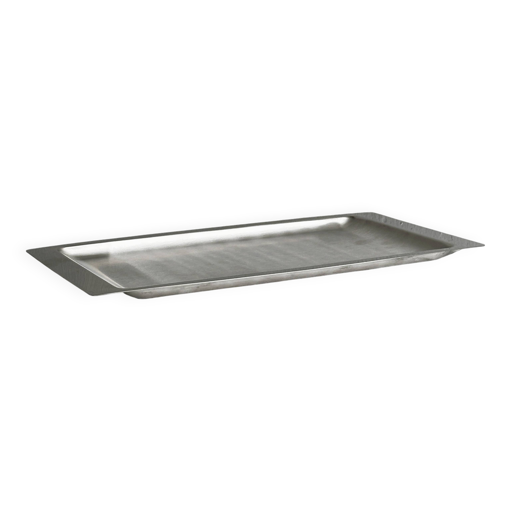 Plateau rectangulaire en inox brillant | Selency