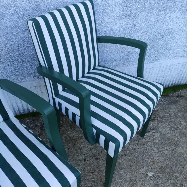 Pair of bridge armchairs