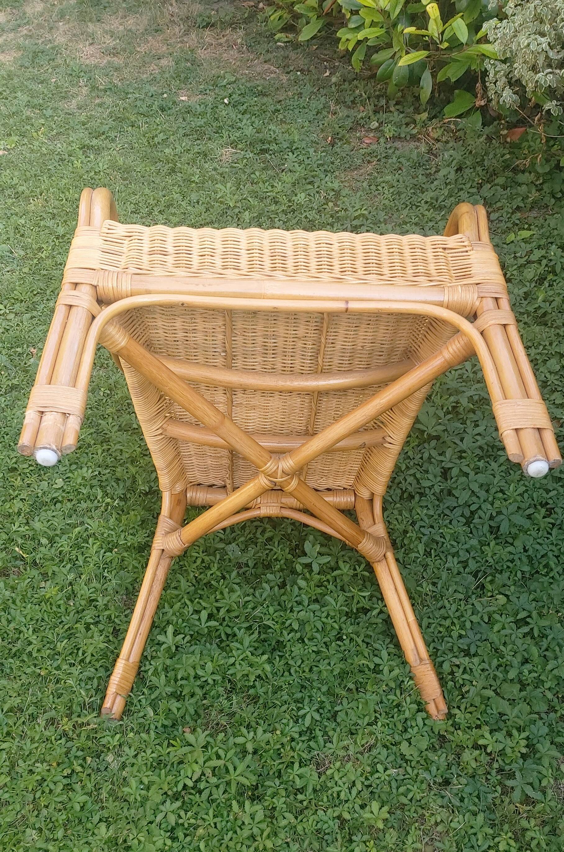 Rattan armchair