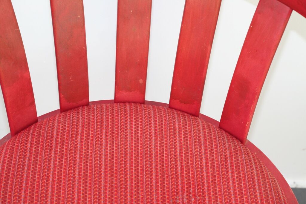 Vintage red swivel desk 70s