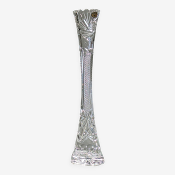 Grand vase en cristal de bohème - Modèle Tom - Tchécoslovaquie