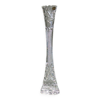 Large bohemian crystal vase - Tom model - Czechoslovakia