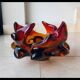 Fiery amber Murano centerpiece