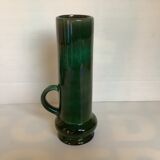 Green ceramic vase style W Germany