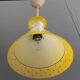 Suspension en verre jaune années 1960