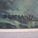 Old oil painting on canvas signed & framed: g. deschamps
