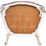 Pair of Louis XV style cabriolet armchairs