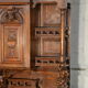 Troubadour style walnut dining room sideboard