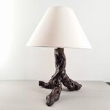 Brutalist lamp in vine stock / art brut / vintage / 50s / Mid-Century / decoration
