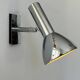 Vintage adjustable wall lamp, chrome-plated metal, France 1970