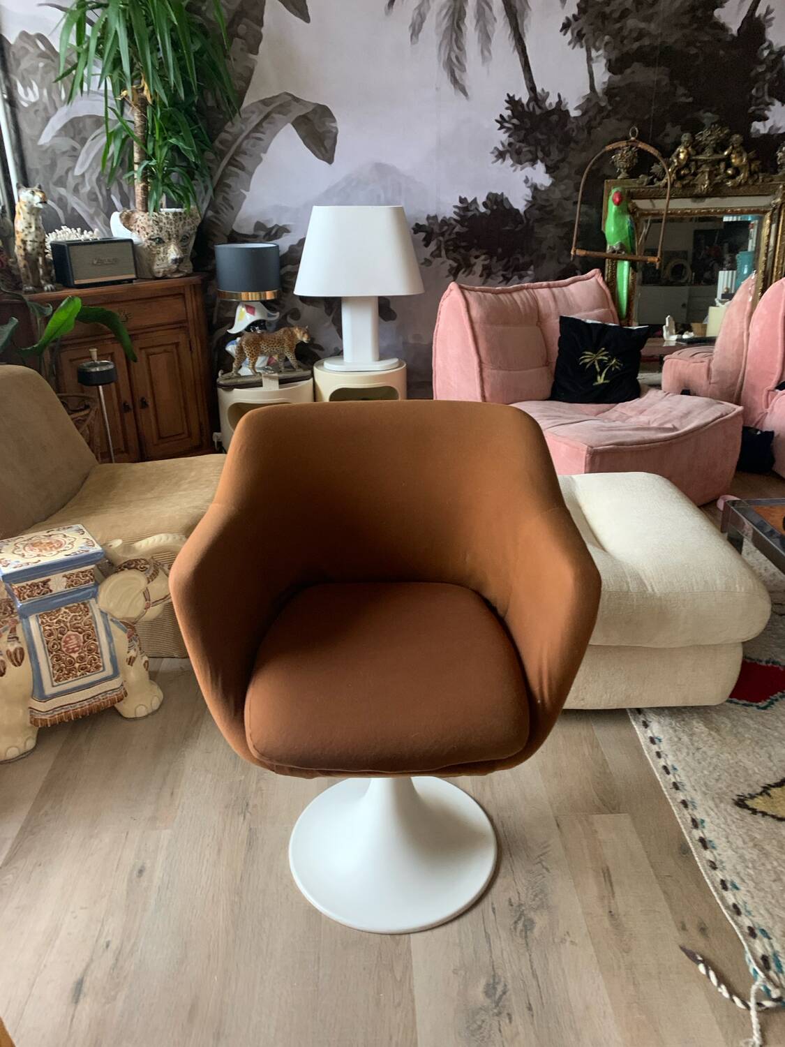 70s shell armchair
