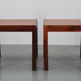1960s Set of Two Square Side/Coffee Wooden Tables , Denmark