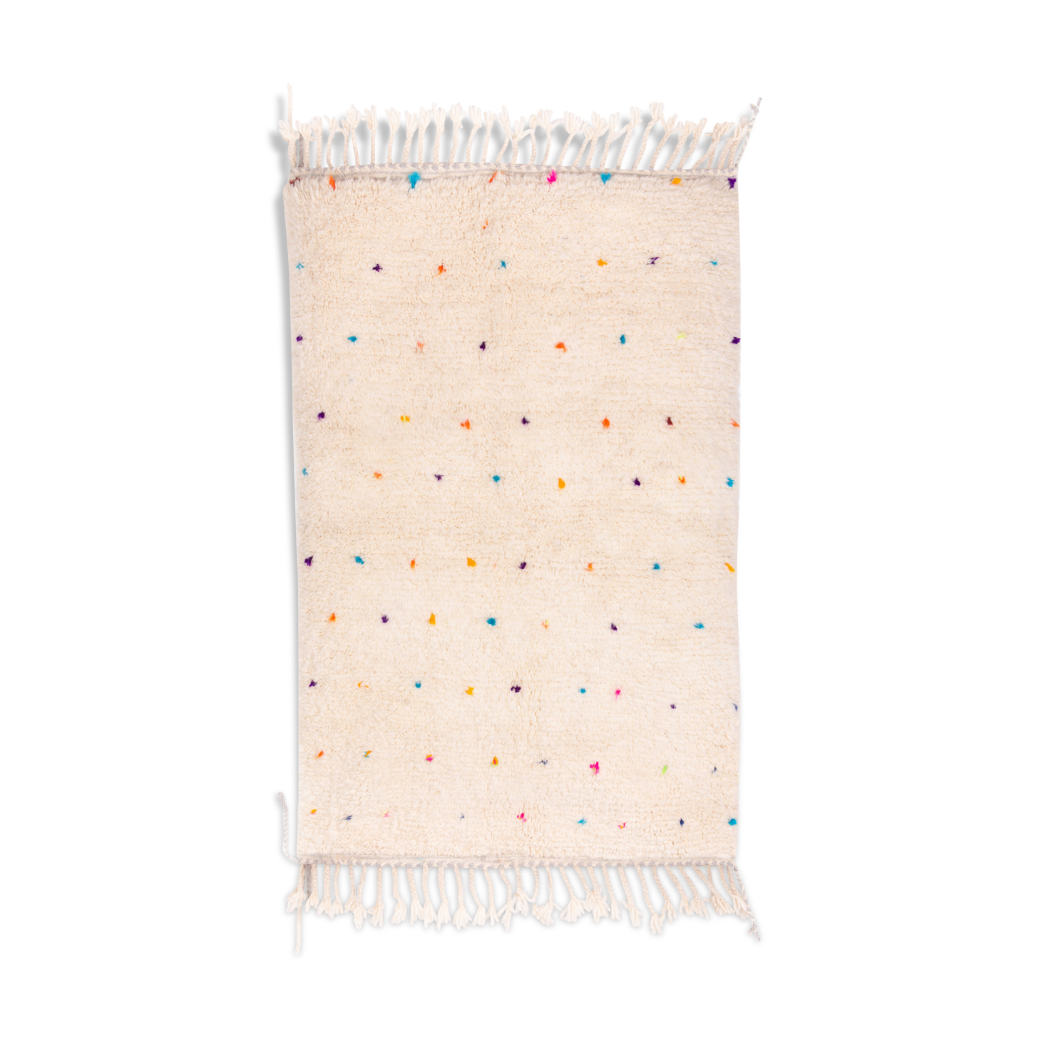 Berber carpet with dots of colour 164 x 110 cm