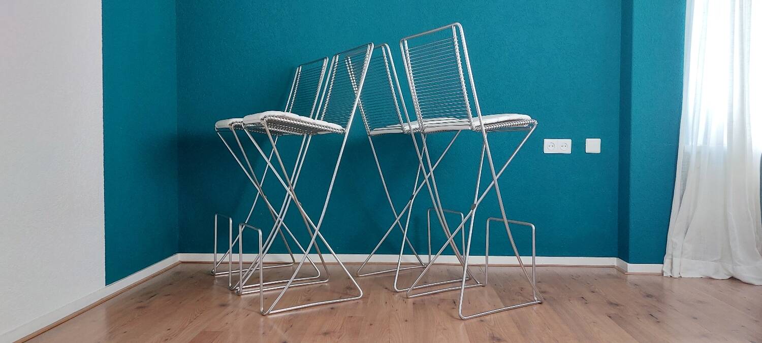 Tabourets de bar Kreuzschwinger par Till Behrens, années 1990