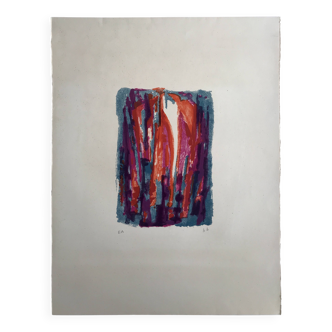 Honoré-marius bérard, gloria, 1950-51. lithographie originale signée au cra