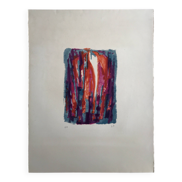 Honoré-marius bérard, gloria, 1950-51. lithographie originale signée au cra