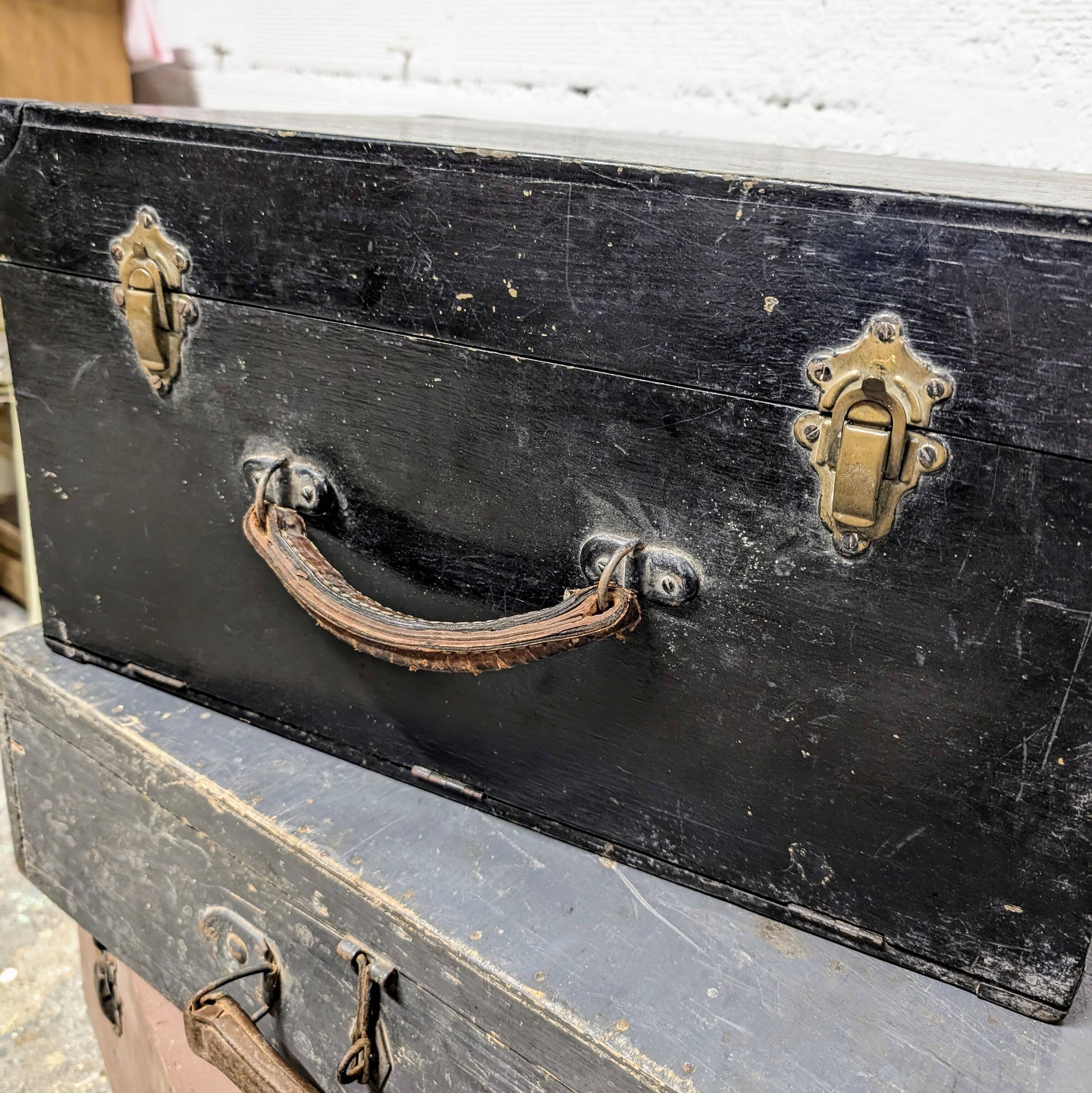 Vintage wooden suitcase