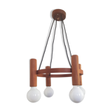 Vintage teak pendant lamp