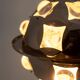 Oscar Torlasco. Chrome-plated metal "satellite" chandelier. 1970s.