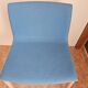 Arper Catifa 46 Chair – Italian Design – Blue Fabric / White Shell & Base