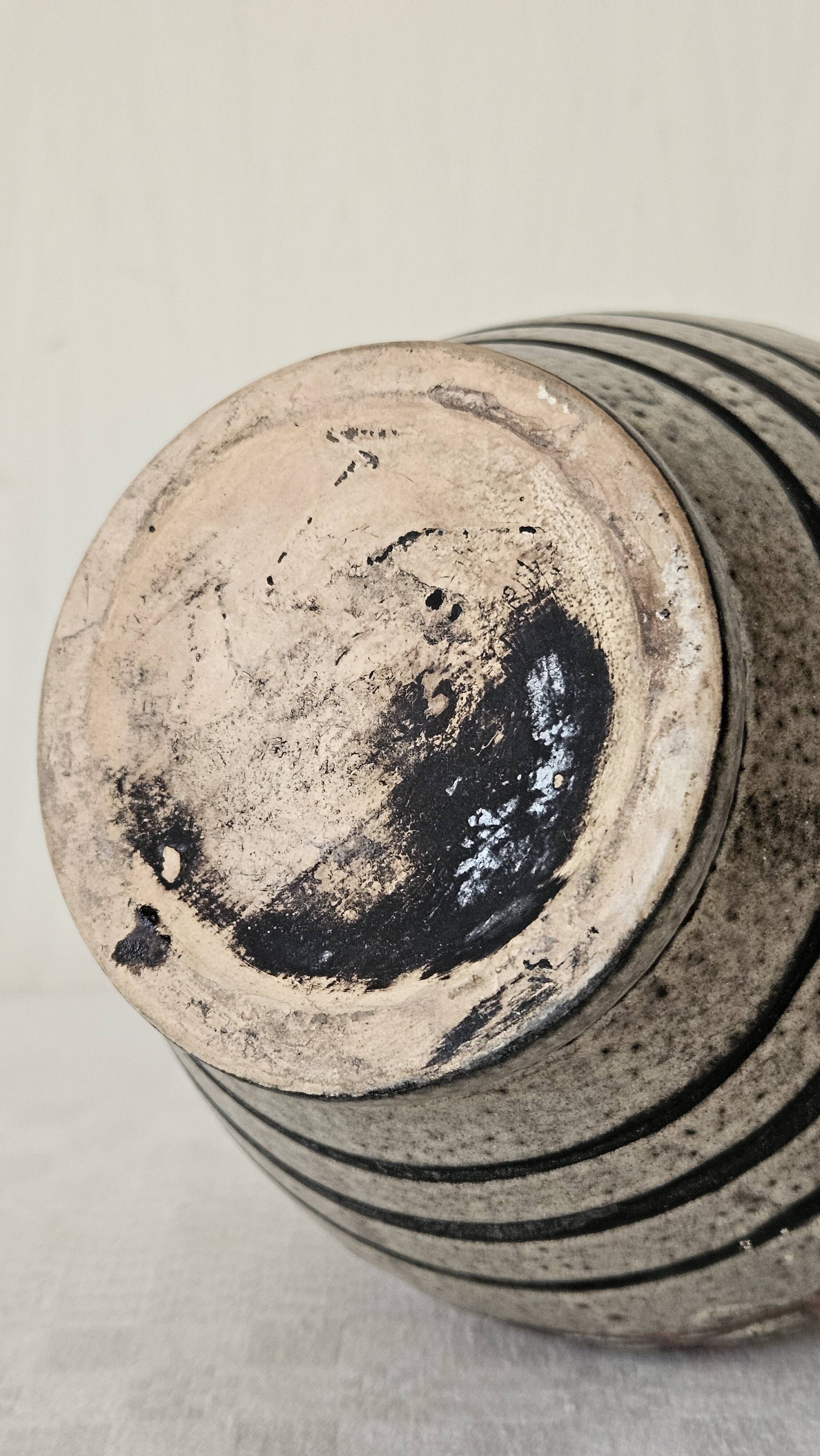 Textured ceramic art vase 1960