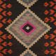 Vintage Turkish hallway rug 96x384 cm