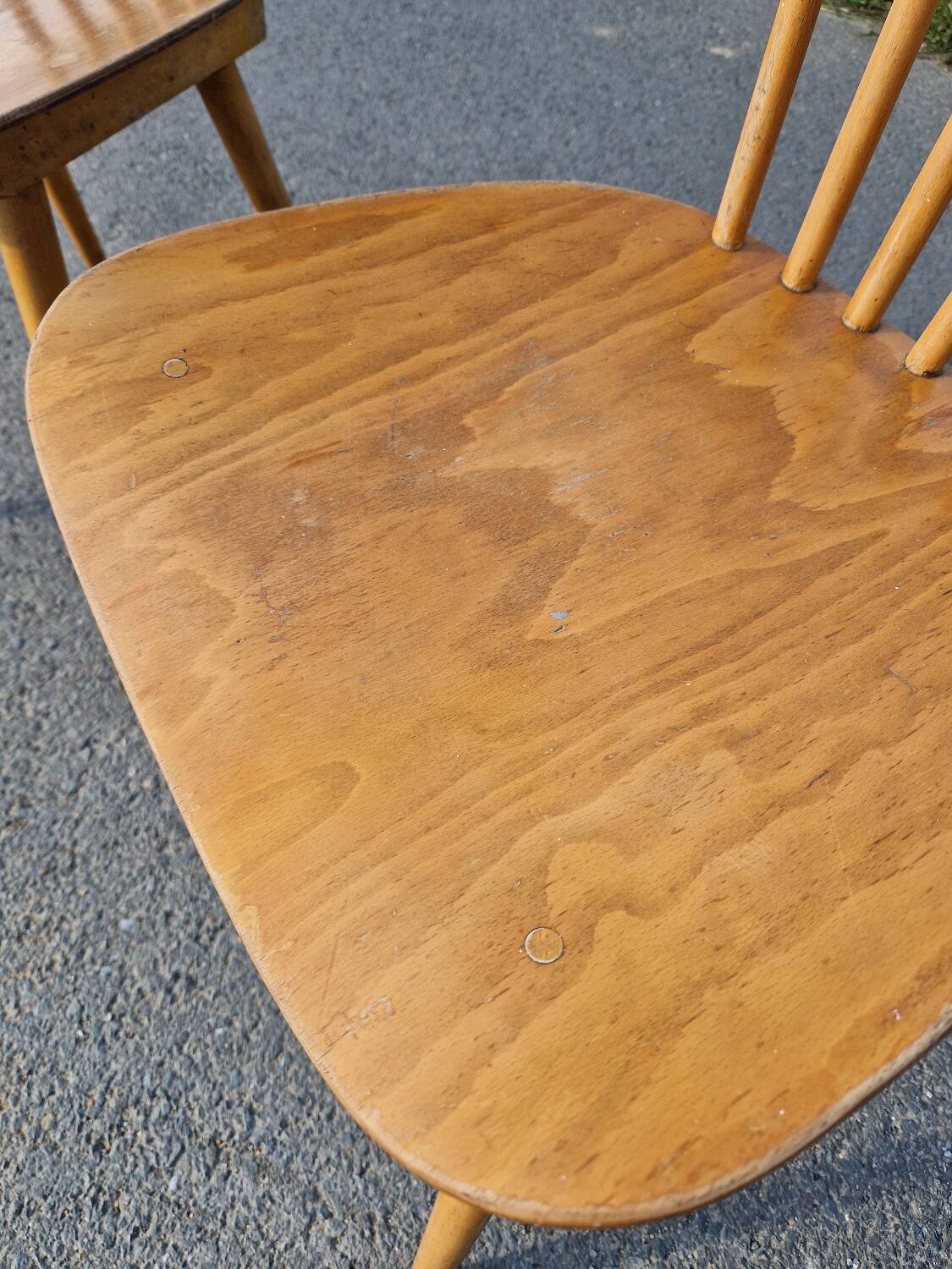 Set of 3 Baumann bistro chairs, Menuet model