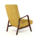Knicos armchair in teak with yellow upholstery - very rare dutch design