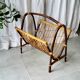Bamboo and rattan magazine rack