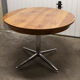 Dining table 1970 extendable formica feet cross atypical chrome