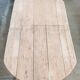 Old table on trestles