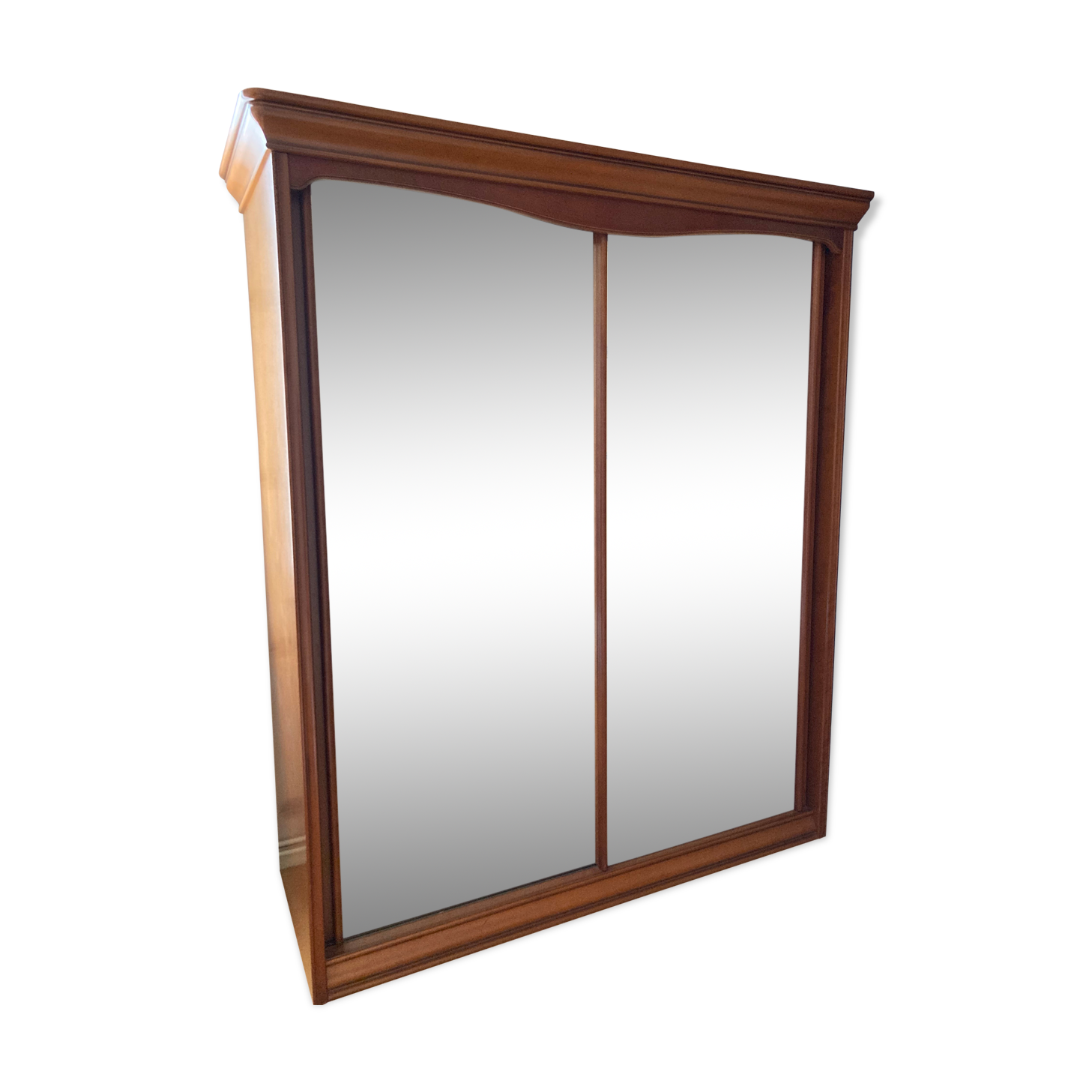 Wardrobe wardrobe sliding doors mirror louis Philippe style