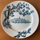 6 assiettes anciennes en faïence Jules Veillard -Bordeaux