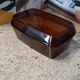 Beurrier en verre marron fumé Arcopal vintage