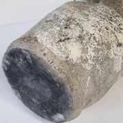Enamelled ceramic roll vase
