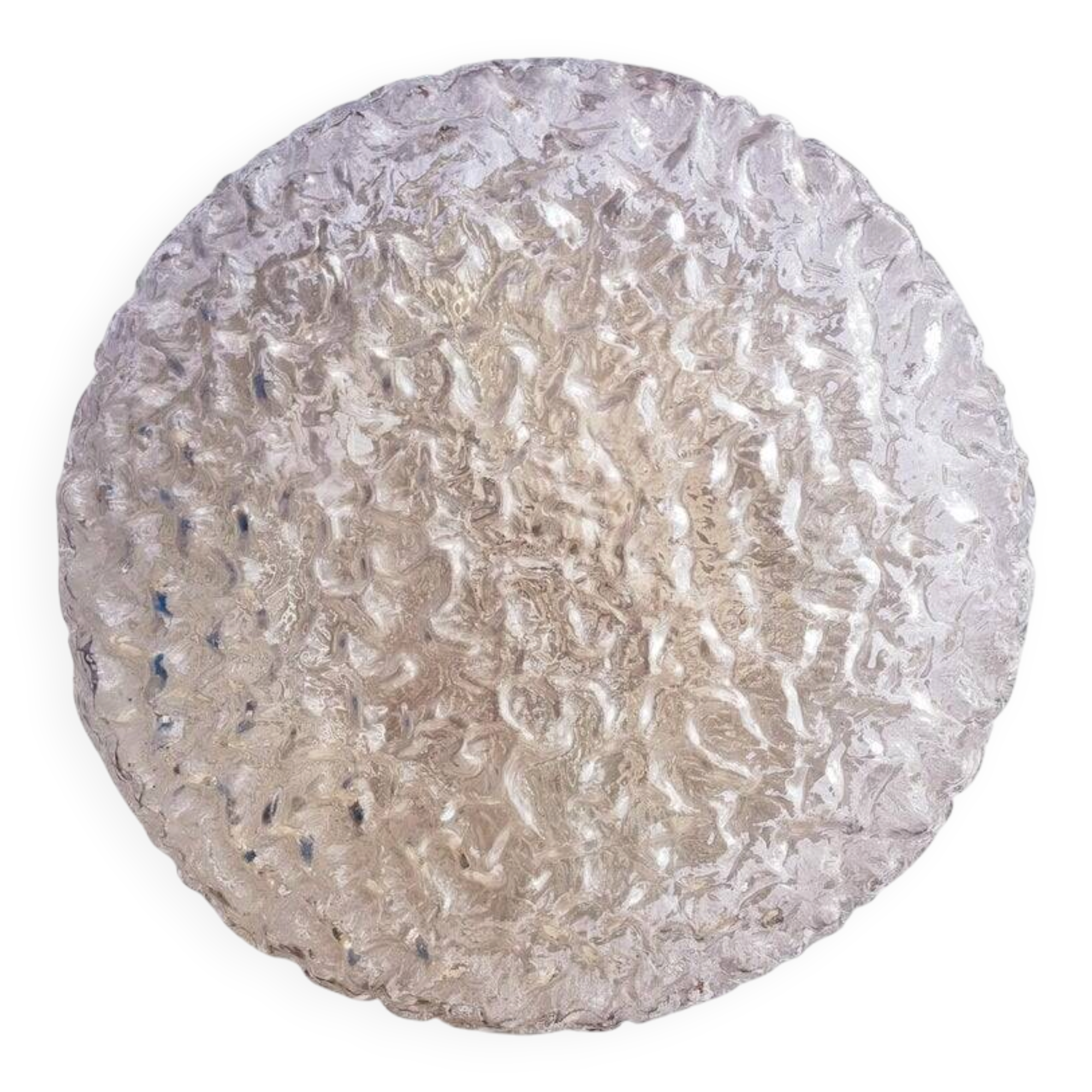 Grand plafonnier bulle mid-century, Helena Tynell, Limburg, Allemagne, années 1970
