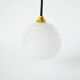 Small glass ball pendant from Clichy, White, Art Deco, 1930