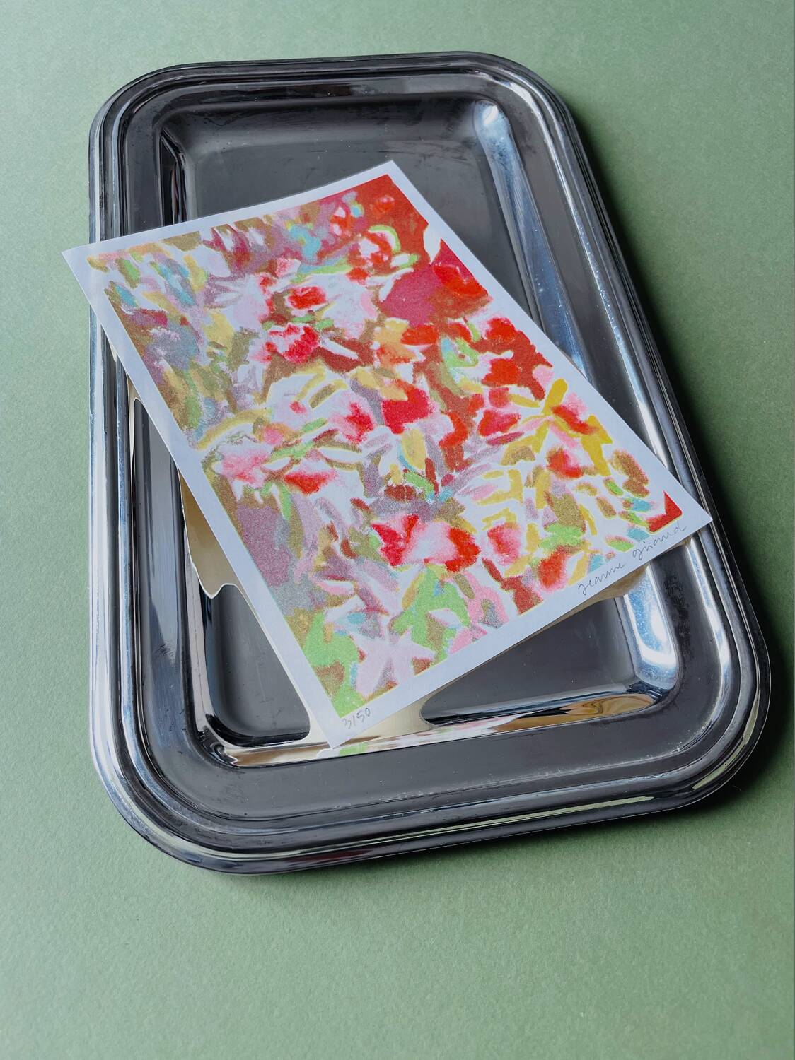 Vintage silver-plated tray